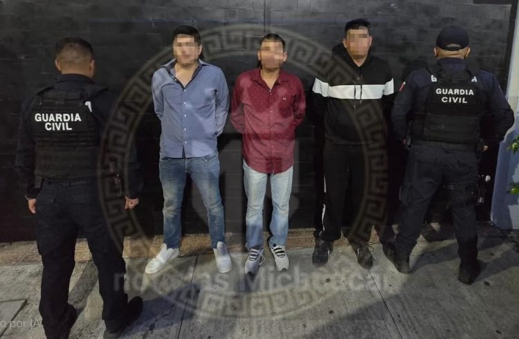 Capturados 3 presuntos implicados en atentados a centros nocturnos de Morelia