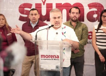 “Fuera máscaras”, grita Jesús Mora a opositores a la alternancia en candidaturas a al gobierno de Michoacán
