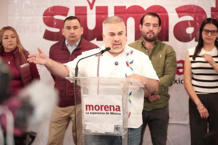 “Fuera máscaras”, grita Jesús Mora a opositores a la alternancia en candidaturas a al gobierno de Michoacán