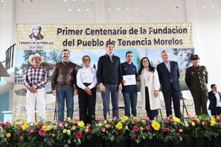 Celebra Alfonso Martínez primer centenario de la Tenencia Morelos