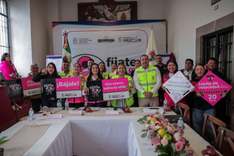 Quiroga impulsa la seguridad vial con la campaña “Fíjate Pues” y se suma al programa estatal