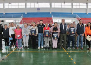 Reciben encargados del orden de Morelia, mochilas de emergencia
