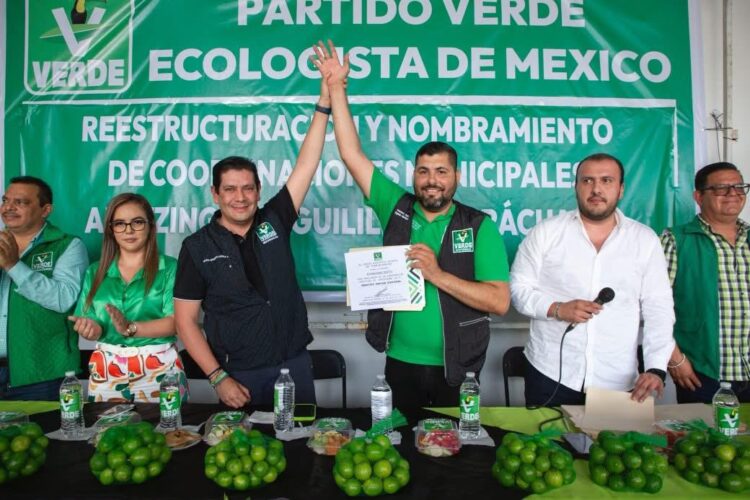 Reconoce Ernesto Núñez Aguilar el fortalecimiento del Partido Verde en Tierra Caliente
