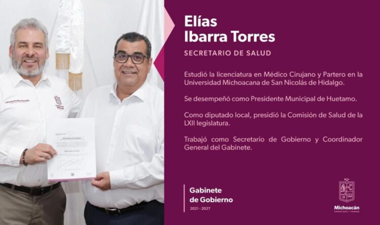 Regresa el doctor Elías Ibarra a ocupar la secretaría de Salud en Michoacán