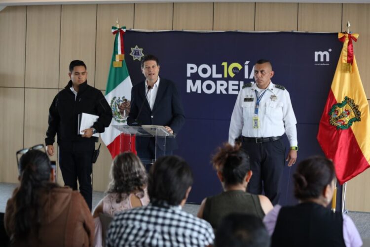 Anuncia Alfonso Martínez más policías, cámaras y C4 para Morelia