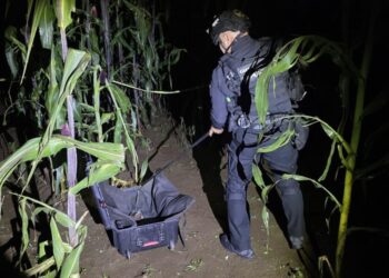 Grupo especial antiexplosivos desactiva granada de gas en Arantepacua