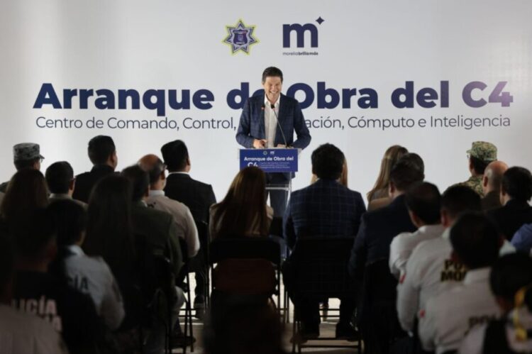 Alfonso Martínez arranca construcción del C4; Morelia, a la vanguardia en videovigilancia