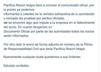 Se deslinda Hotel de la muerte Pacífica-Ixtapa del deceso de un huésped y se lava las manos en el jacuzzi donde murió electrocutado Sagid Carreón