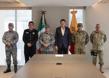 Alfonso Martínez afianza coordinación con SEDENA y GN en la construcción de la paz