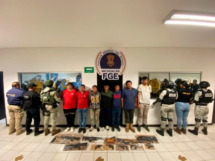 Siete detenidos y 10 armas aseguradas en Huaniqueo