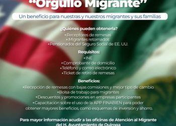 Impulsa Ayuntamiento de Quiroga la Tarjeta “Orgullo Migrante” en beneficio de las familias migrantes