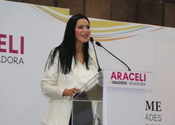 Somos una generación que no le teme al futuro, dijo Araceli Saucedo al perfilar su proyecto rumbo al 2027
