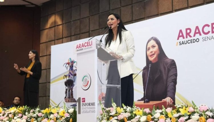 Araceli Saucedo refrenda compromiso con seguridad, justicia y desarrollo en su Primer Informe Legislativo