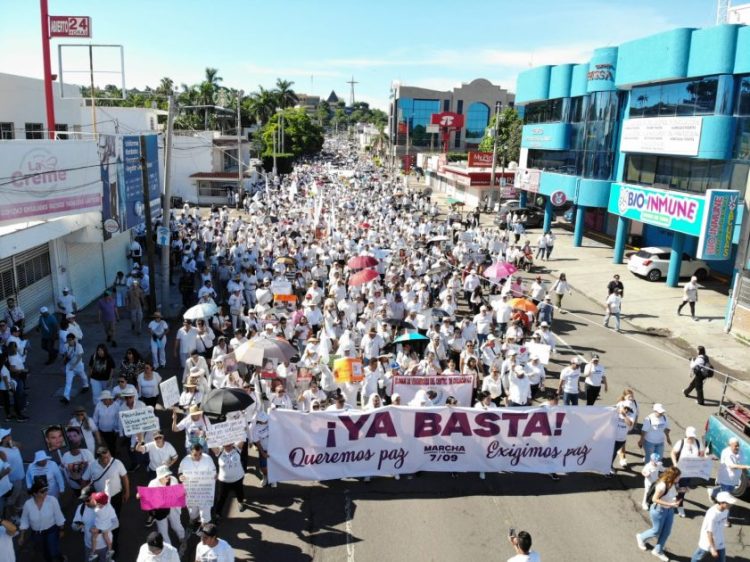 Marcha por la Paz  en Sinaloa, Grito Desesperado de un Pueblo que ya no Puede Más: Alejandro Moreno