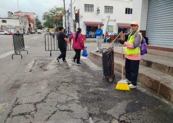 Gobierno de Morelia realiza operativo especial de limpieza, tras los festejos patrios
