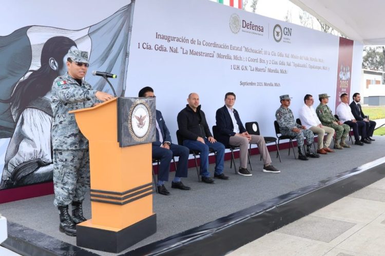 Destaca Guardia Nacional apoyo del Gobierno de Morelia
