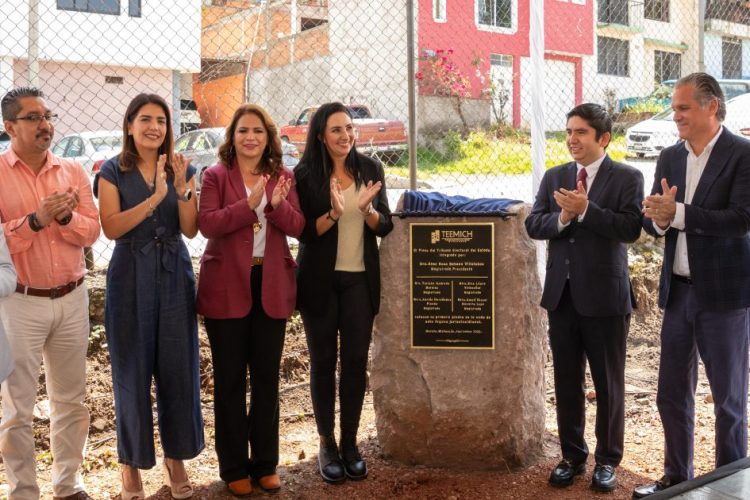 Gobierno de Morelia y TEEMICH colocan primera piedra de nueva sede