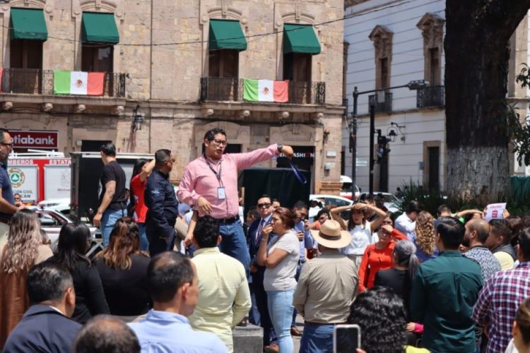 Congreso del Estado participa en el Segundo Simulacro Nacional de Sismo