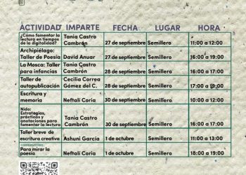 SeCultura Morelia invita a los talleres gratuitos de la IV Feria del Libro