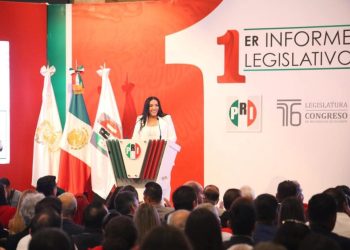 A construir acuerdos por Michoacán convoca Adriana Campos al rendir Primer Informe y dar a conocer los resultados legislativos y sociales del PRI