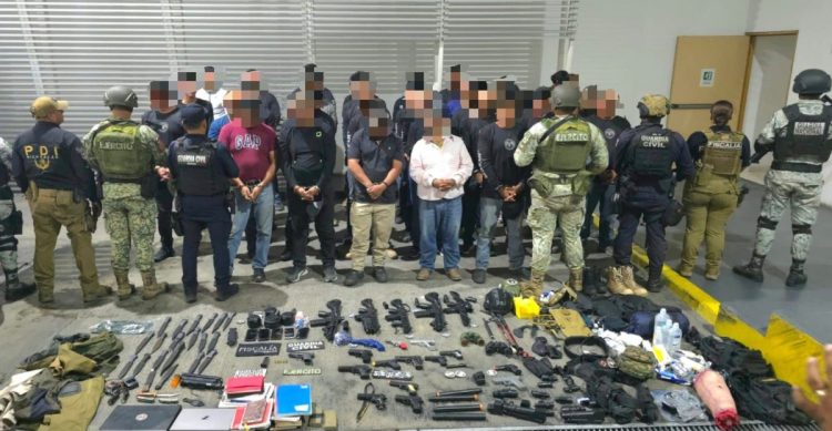 En Vista Hermosa, 38 detenidos en portación de una pistola y 19 réplicas de armas de fuego