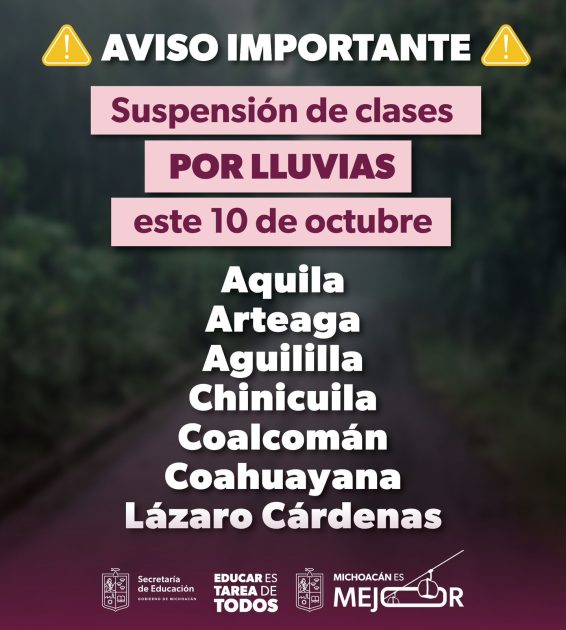 Suspenden clases en 7 municipios de la Sierra-Costa por riesgos que pueda causar la tormenta “Raymond”