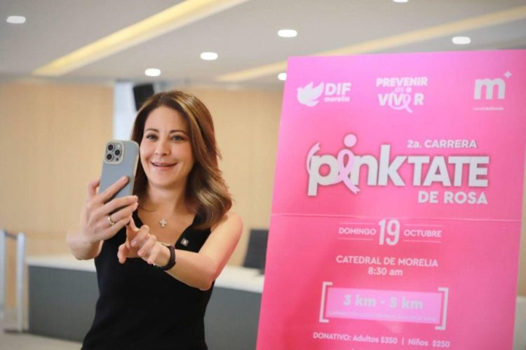 Paola Delgadillo anuncia inscripciones agotadas para la 2ª Carrera ‘Pinktate de Rosa’