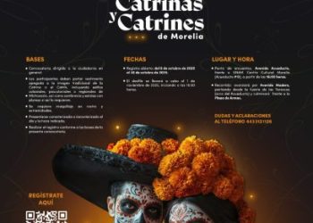 Presenta Gobierno de Morelia convocatoria para Desfile de Catrinas y Catrines