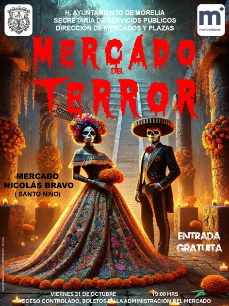 Gobierno de Morelia invita al “Mercado del Terror”