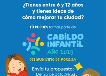 DIF Morelia recuerda que mañana cierra la convocatoria del Cabildo Infantil 2025