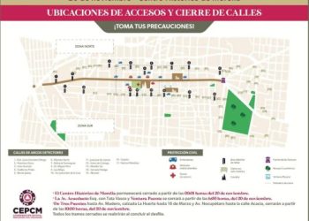 Estás son las calles que cerrarán mañana por el desfile del 20 de noviembre en Morelia; toma precausiones