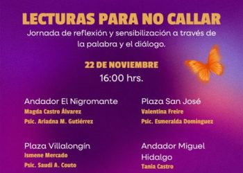 SeCultura Morelia invita a jornada de lectura y diálogo en el marco del 25N