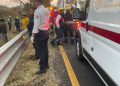 Lista de personas lesionadas en accidente de autobús que volcó en carretera Morelia -Pátzcuaro