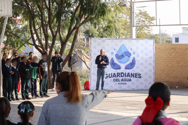 Adolfo Torres da la bienvenida a 250 nuevos ‘Guardianes del Agua’ en la Primaria Vasconcelos