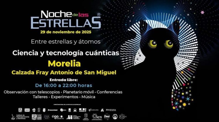 Todo está listo para la gran Noche de las Estrellas en Morelia este sábado 29 de noviembre
