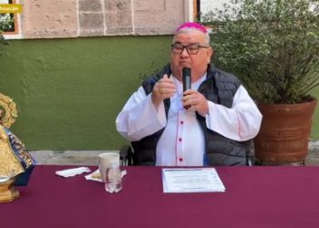 Llama Arzobispo de Morelia Carlos Grafías a michoacanos a la construcción de la paz, unidad y rechazo a la violencia contra recintos religiosos