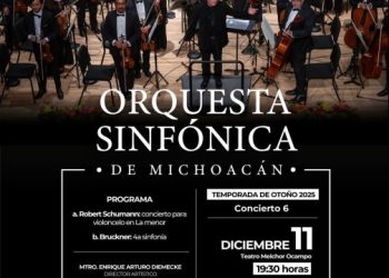 Osidem presenta repertorio de Schumann y Bruckner en su sexto concierto de temporada