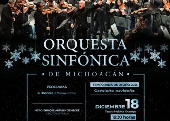 Michoacán te invita al Concierto Navideño de la Osidem; este jueves en el Teatro Ocampo