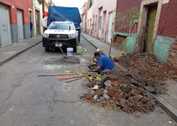 Ooapas realiza trabajos de reparación en Nicolás Bravo