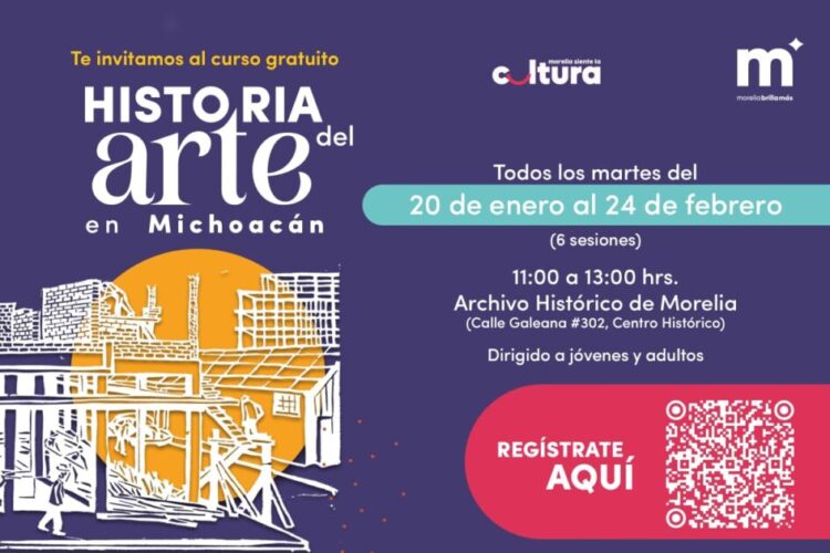 SeCultura Morelia abre el año con cursos de historia del arte para público general