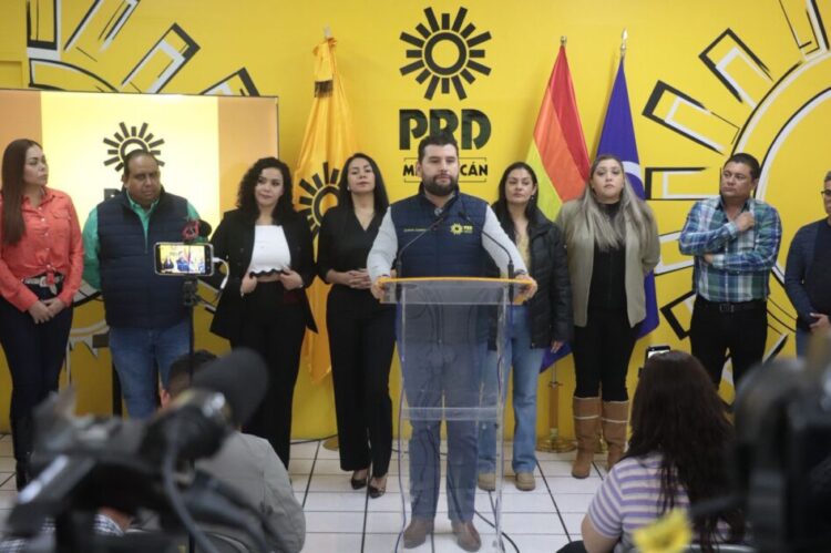 PRD Michoacán respalda la cooperación internacional y exige seguridad como eje del bienestar