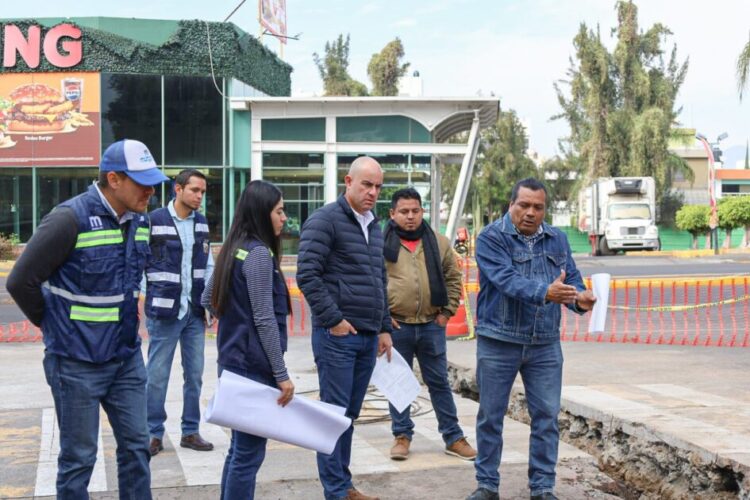 Adolfo Torres supervisa obra de red sanitaria en la zona Sureste de Morelia en beneficio de más de 150 familias