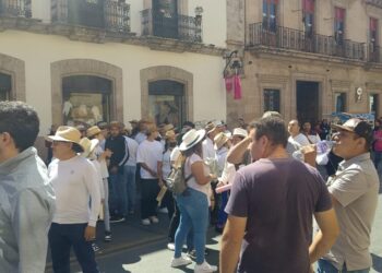 Hoy la CNTE Rosa amenaza realizar protestas durante la visita de Claudia Sheinbaum a Morelia