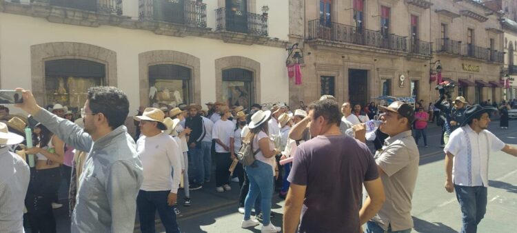 Hoy la CNTE Rosa amenaza realizar protestas durante la visita de Claudia Sheinbaum a Morelia