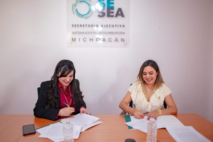 Con la firma de convenio con SESEA, se fortalece la transparencia en Salvador Escalante: Dayana Pérez Mendoza