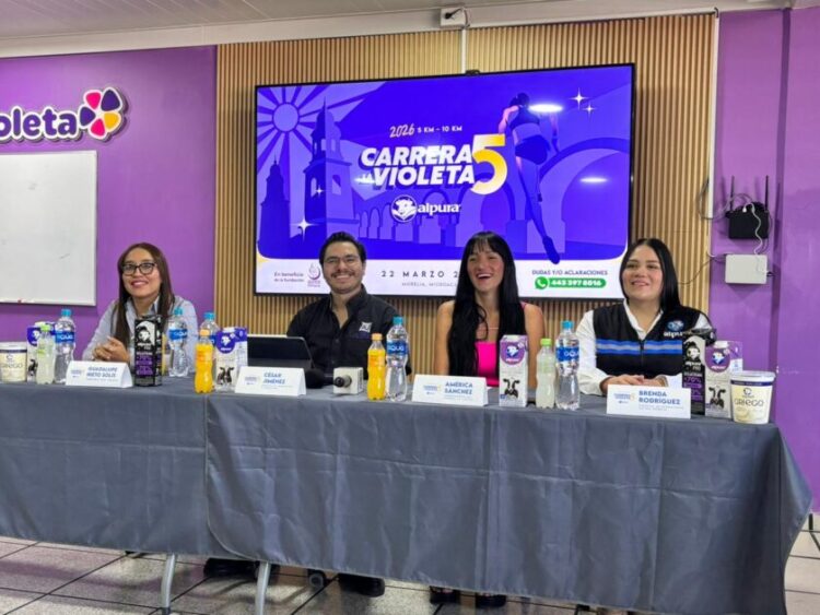 ¡Morelia se pintará de violeta! el próximo 22 de marzo con la espectacular carrera atlética con causa en apoyo a EMAUS