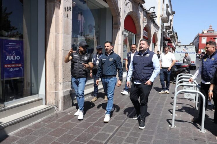 Mantiene gobierno de Morelia operativo para regular comercio en zona centro