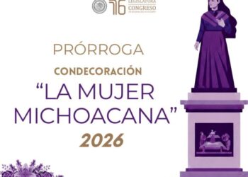 Congreso extiende hasta el 1° de marzo registro para la Condecoración “La Mujer Michoacana 2026”