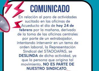 Por segundo día consecutivo ex-trabajador despedido por abuso de confianza desata conflicto en instalaciones del OOAPAS