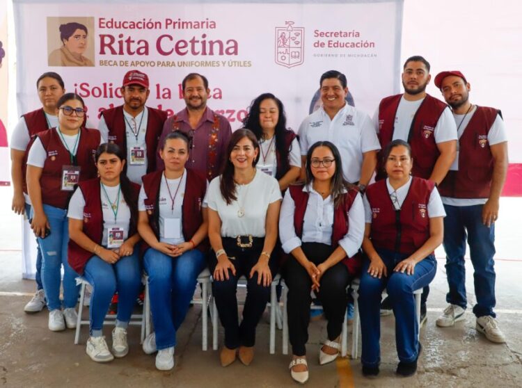 Apatzingán recibe la asamblea presencial para la Beca Rita Cetina en primaria: Gabriela Molina